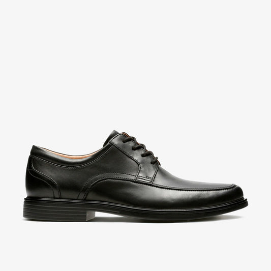 Un Aldric Park Black Leather | Clarks on Sale - Men
