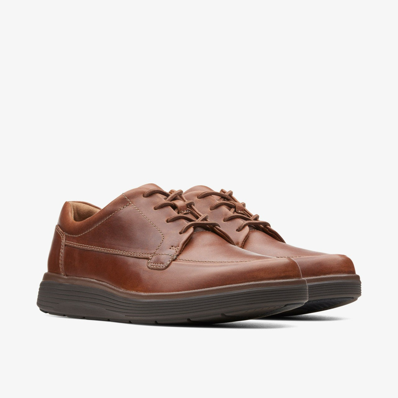 Un Abode Ease Dark Tan Leather | Clarks outlet - Men