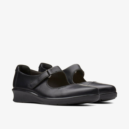 Hope Henley Black Leather | Clarks discount - Women