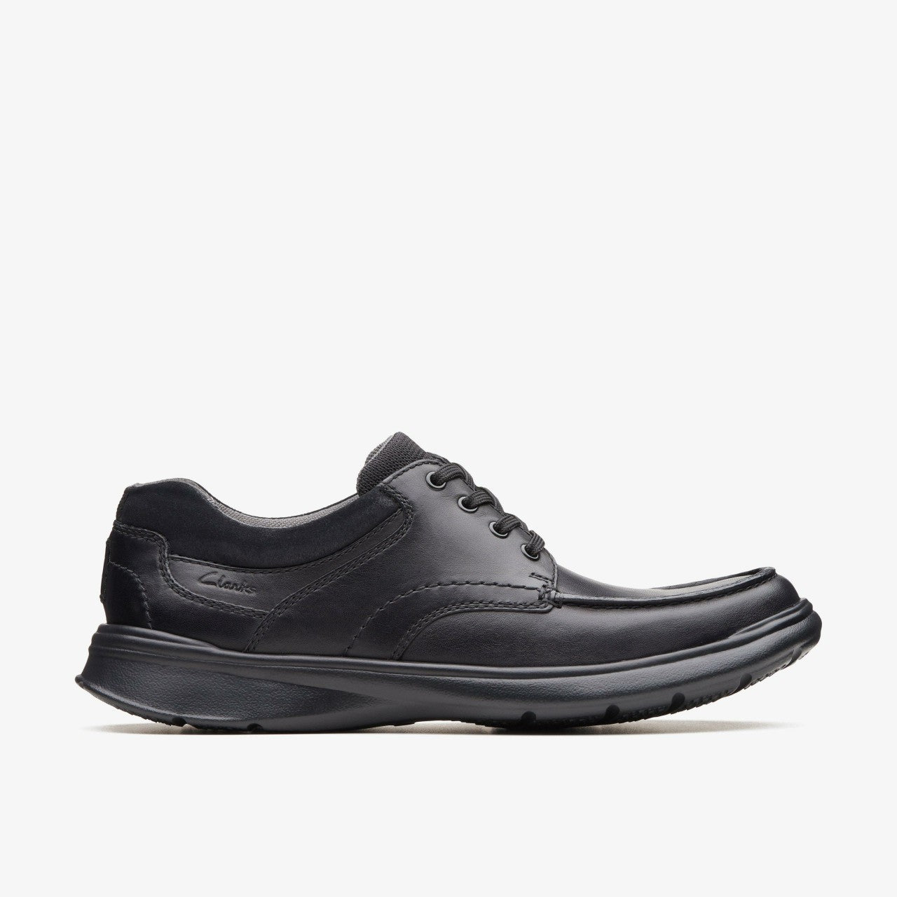 Cotrell Edge Black Smooth Leather | Clarks online - Men