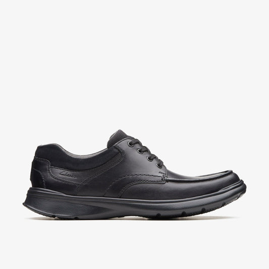 Cotrell Edge Black Smooth Leather | Clarks online - Men