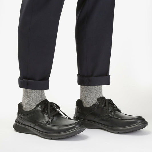 Cotrell Edge Black Smooth Leather | Clarks online - Men