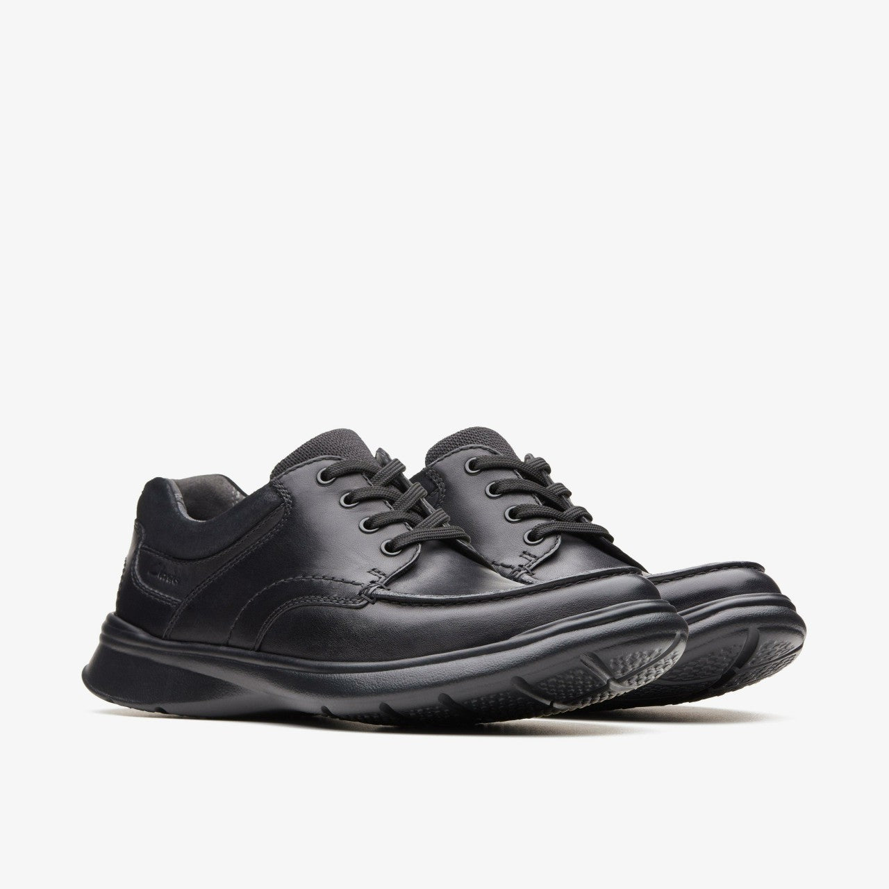 Cotrell Edge Black Smooth Leather | Clarks online - Men
