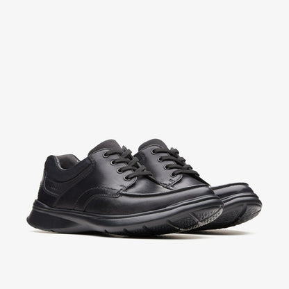 Cotrell Edge Black Smooth Leather | Clarks online - Men