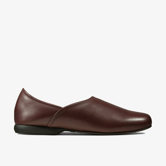 Harston Elite Slipper Burgundy Leather | Clarks discount - Men