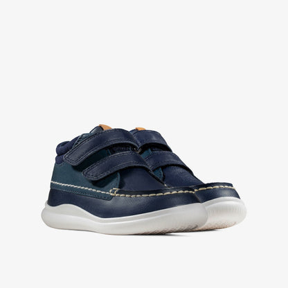 Crest Tuktu Toddler Navy Leather | Clarks on Sale - Kids