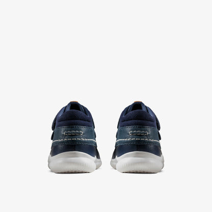Crest Tuktu Toddler Navy Leather | Clarks on Sale - Kids
