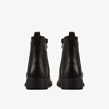 Astrol Orin Kid Black Leather | Clarks Sale - Kids