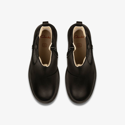 Astrol Orin Kid Black Leather | Clarks Sale - Kids