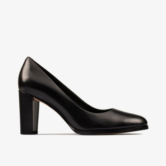 Kaylin Cara 2 Black Leather | Clarks discount - Women