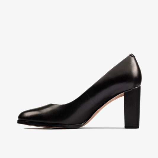 Kaylin Cara 2 Black Leather | Clarks discount - Women