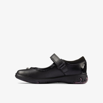 Sea Shimmer Toddler Black Leather | Clarks on Sale - Kids