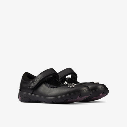 Sea Shimmer Toddler Black Leather | Clarks on Sale - Kids