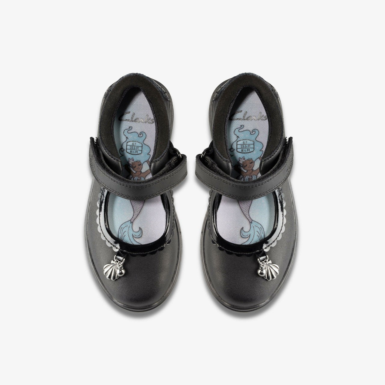 Sea Shimmer Toddler Black Leather | Clarks on Sale - Kids