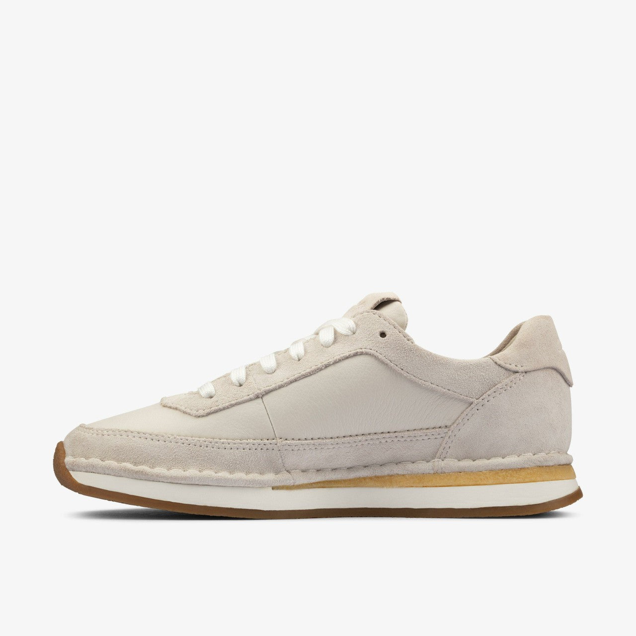 Craft Run Lace White Suede | Clarks outlet - Women