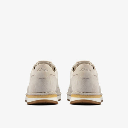 Craft Run Lace White Suede | Clarks outlet - Women