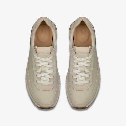 Craft Run Lace White Suede | Clarks outlet - Women