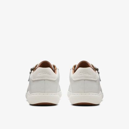 Nalle Lace White Leather | Clarks for sale - Women
