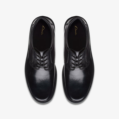 Kerton Lace Black Leather | Clarks for sale - Men