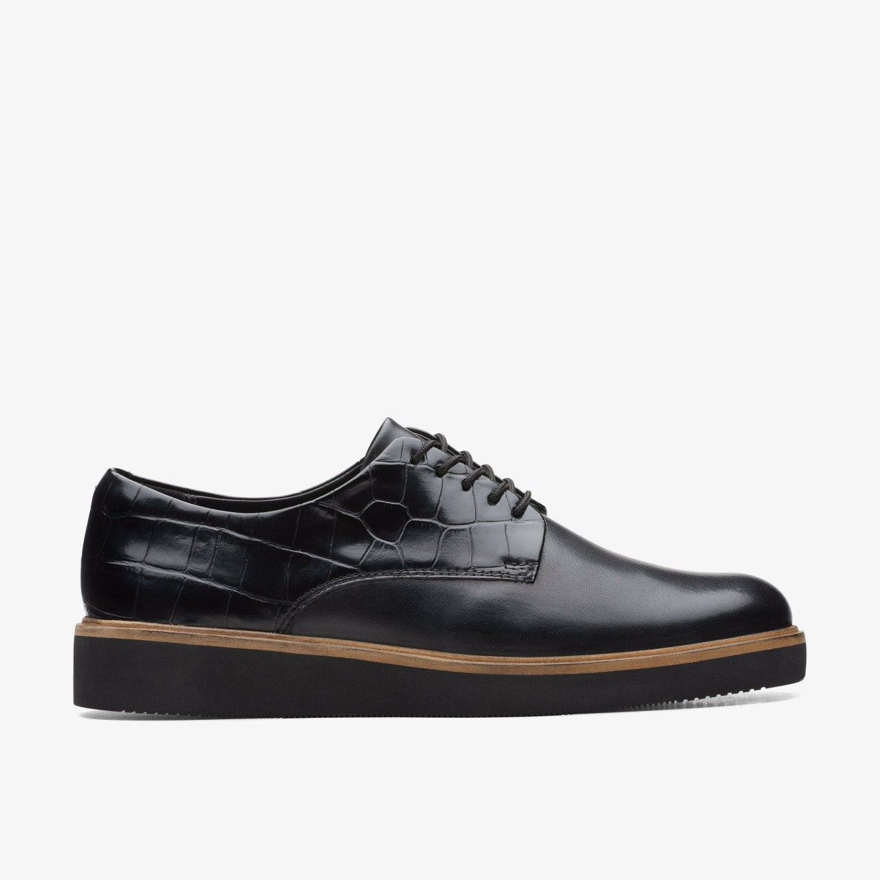 Glickly Derby Black Combination | Clarks for sale - Women