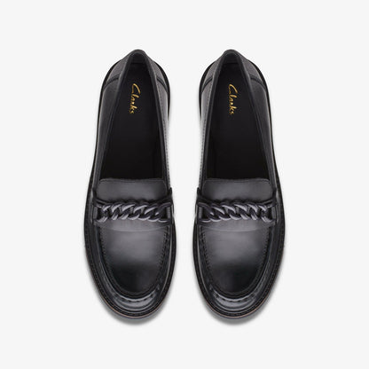 Orianna Edge Black Leather | Clarks Sale - Women