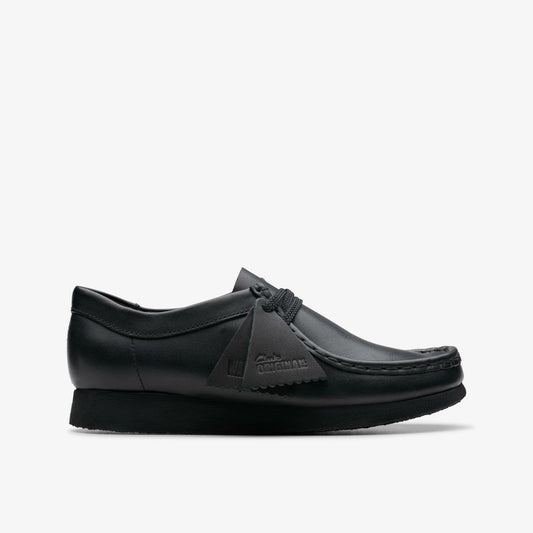 Wallabee Older Black Leather | Clarks for sale - Kids