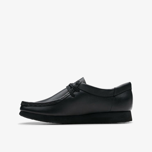 Wallabee Older Black Leather | Clarks for sale - Kids