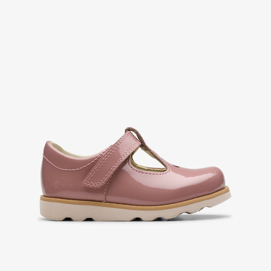 Crown Teen Toddler Dusty Pink Patent | Clarks online - Kids