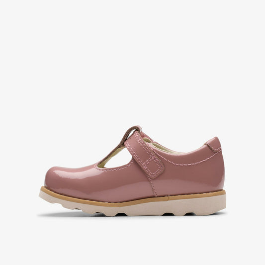 Crown Teen Toddler Dusty Pink Patent | Clarks online - Kids