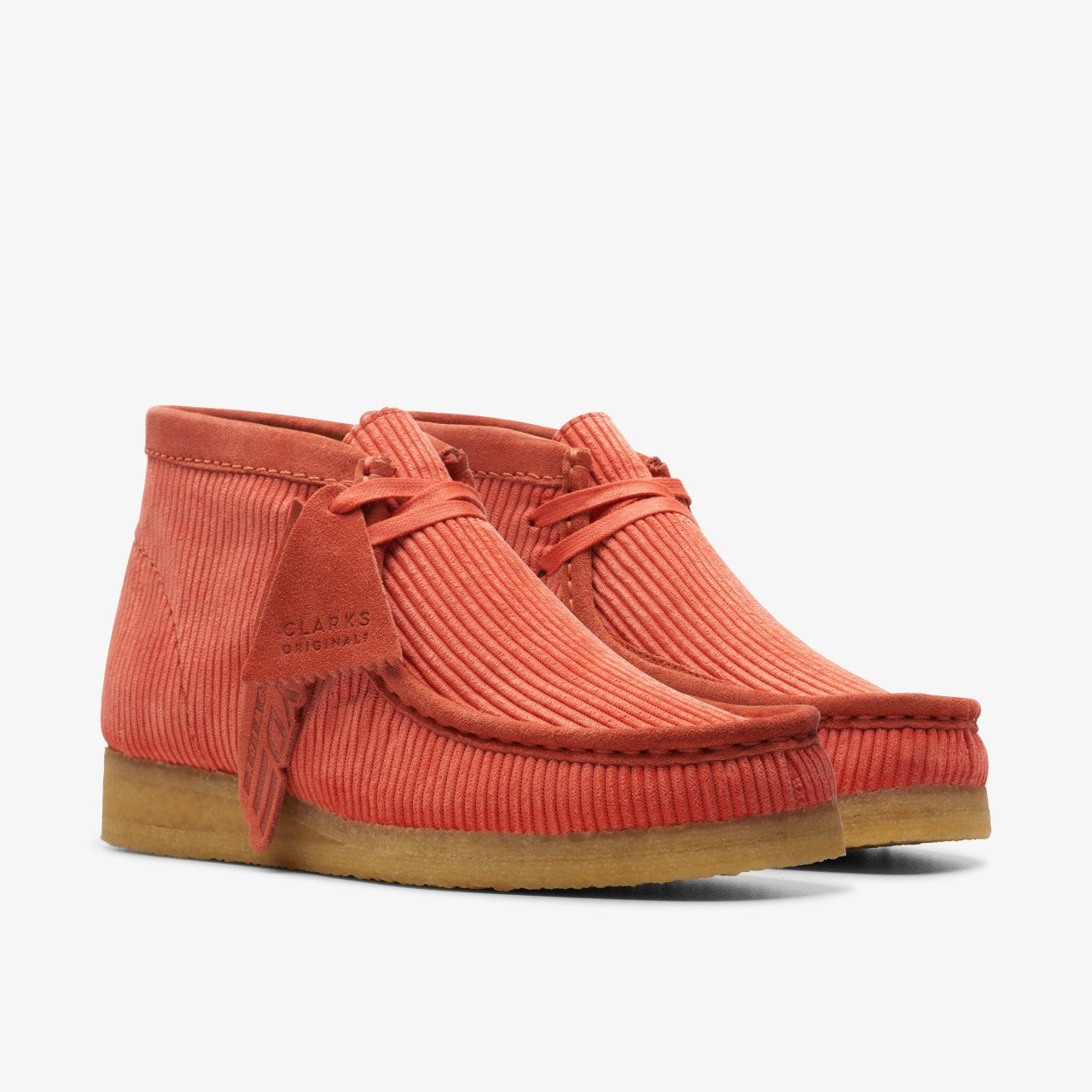 Wallabee Boot Coral Cord | Clarks for sale - Women