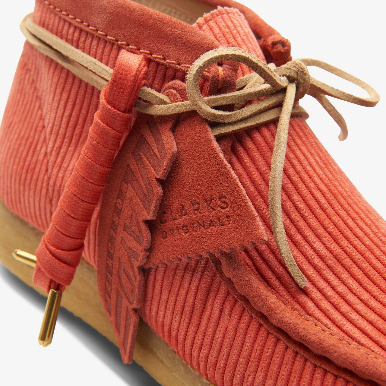 Wallabee Boot Coral Cord | Clarks for sale - Women