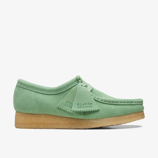 Wallabee Pine Green | Clarks discount - Women