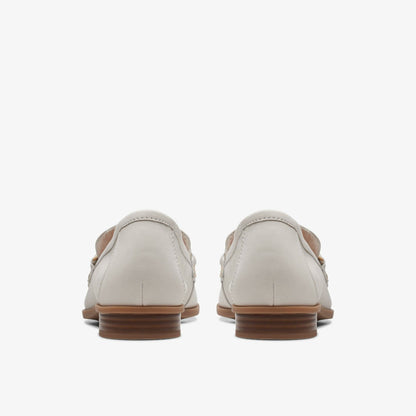 Sarafyna Iris Loafer White Leather | Clarks discount - Women