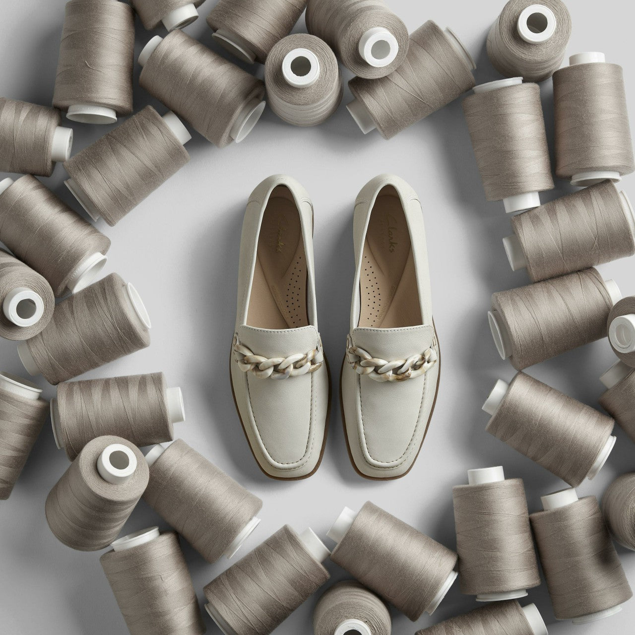 Sarafyna Iris Loafer White Leather | Clarks discount - Women