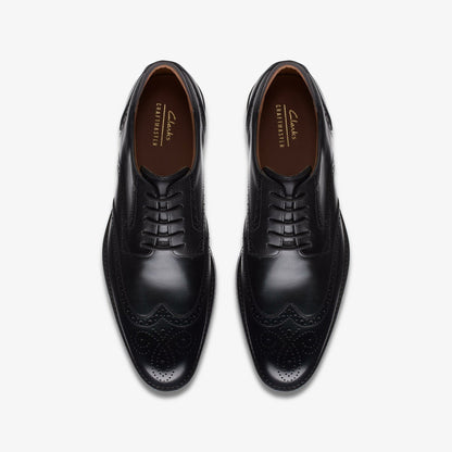 Craft Arlo Limit Brogue Black Leather | Clarks for sale - Men