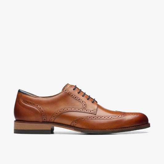 Craft Arlo Limit Brogue Tan Leather | Clarks outlet - Men
