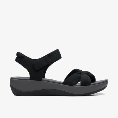 Arla Shore Black Textile | Clarks on Sale - Women