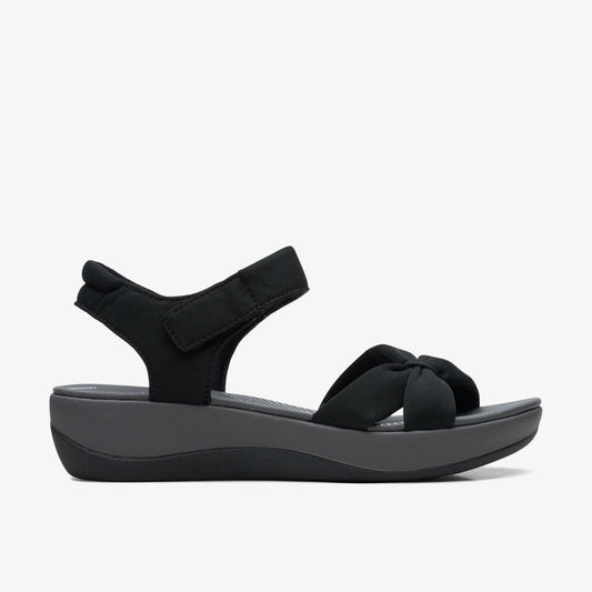 Arla Shore Black Textile | Clarks on Sale - Women