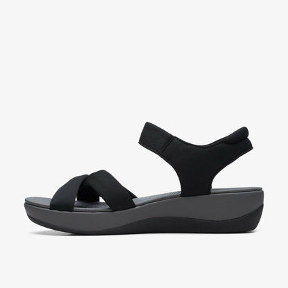 Arla Shore Black Textile | Clarks on Sale - Women