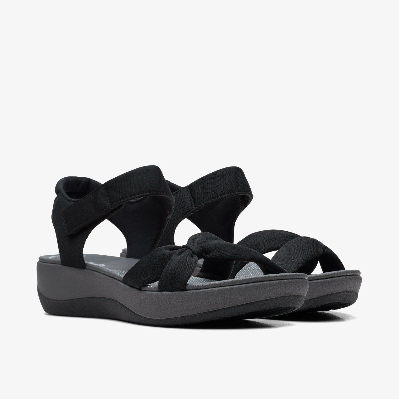 Arla Shore Black Textile | Clarks on Sale - Women