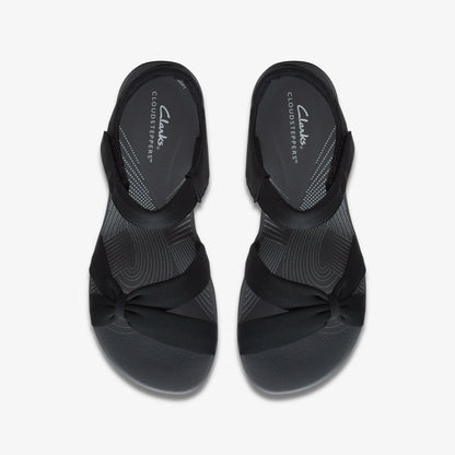 Arla Shore Black Textile | Clarks on Sale - Women