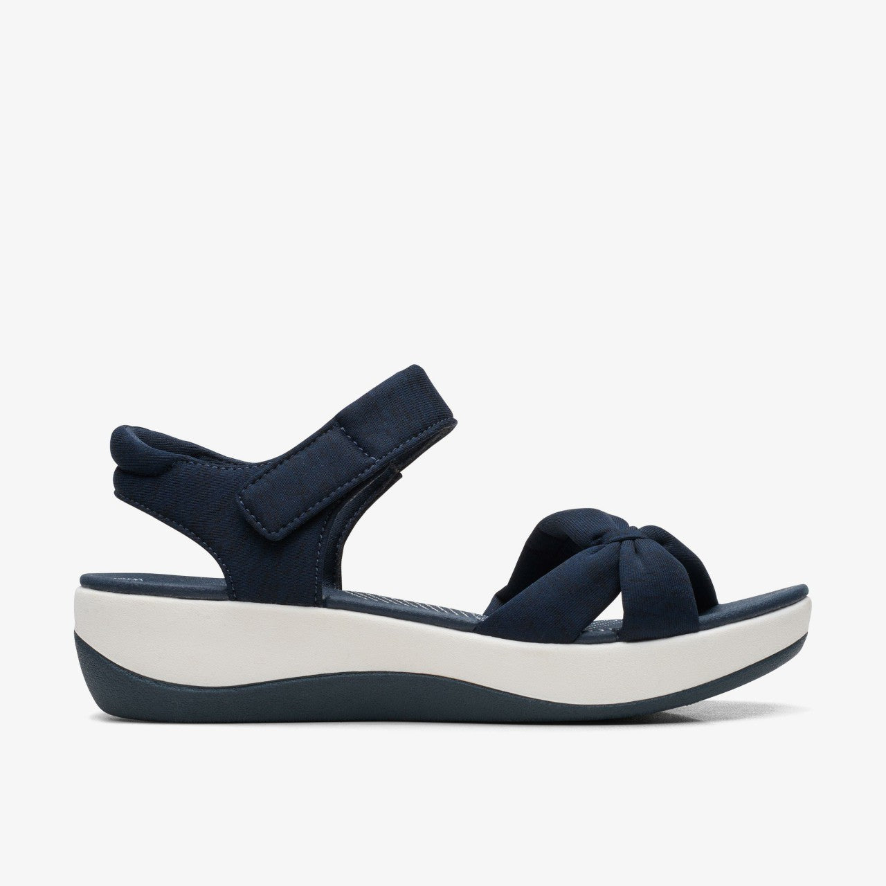 Arla Shore Navy Textile | Clarks for sale - Women