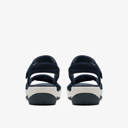 Arla Shore Navy Textile | Clarks for sale - Women