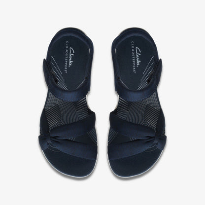 Arla Shore Navy Textile | Clarks for sale - Women