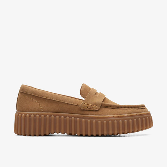 Torhill Penny Loafer Light Tan Suede | Clarks Sale - Women