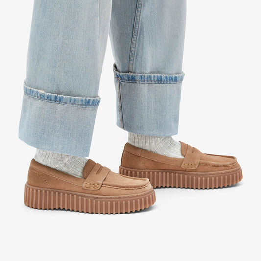 Torhill Penny Loafer Light Tan Suede | Clarks Sale - Women