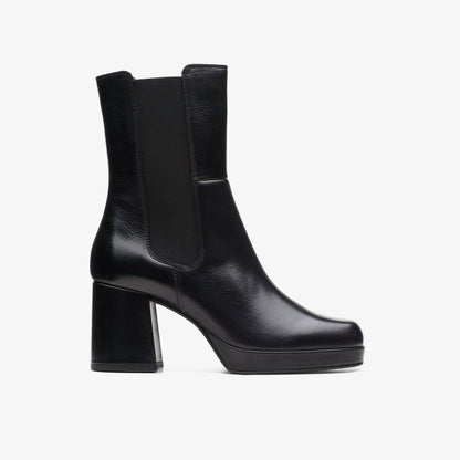 Pique Up Black Leather | Clarks outlet - Women