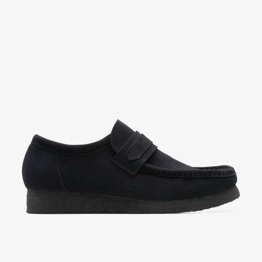 Wallabee Loafer Black Suede | Clarks discount - Men