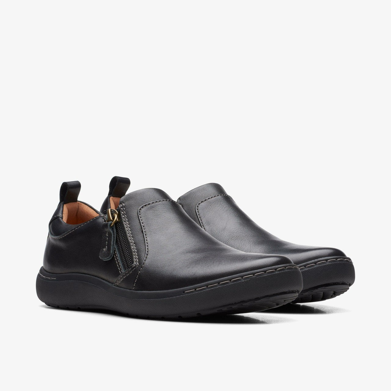 Nalle Lilac Black Leather | Clarks on Sale - Women
