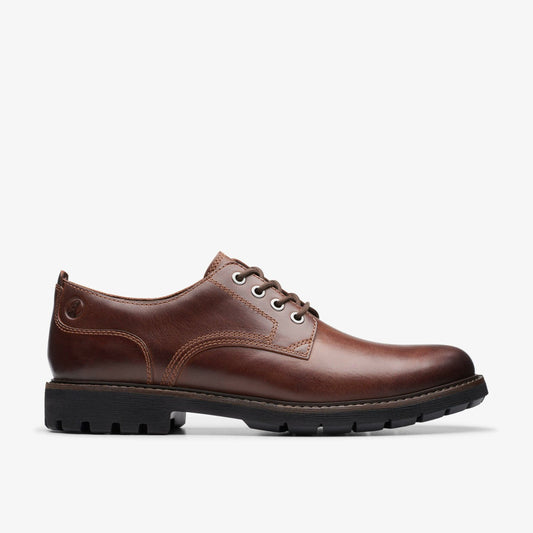 Batcombe Tie Dark Tan Leather | Clarks for sale - Men